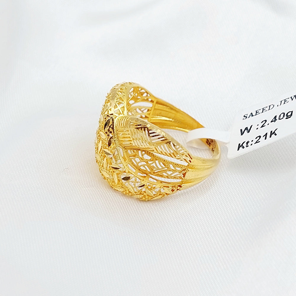 21K خاتم اكس اكسترا-مجوهرات الشيخ سعيد-Saeed Jewelry 