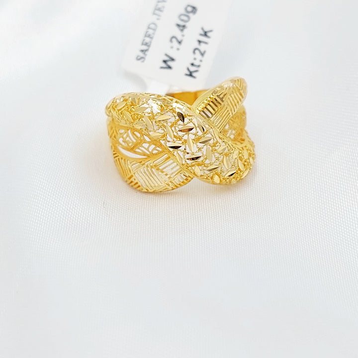 21K خاتم اكس اكسترا-مجوهرات الشيخ سعيد-Saeed Jewelry 