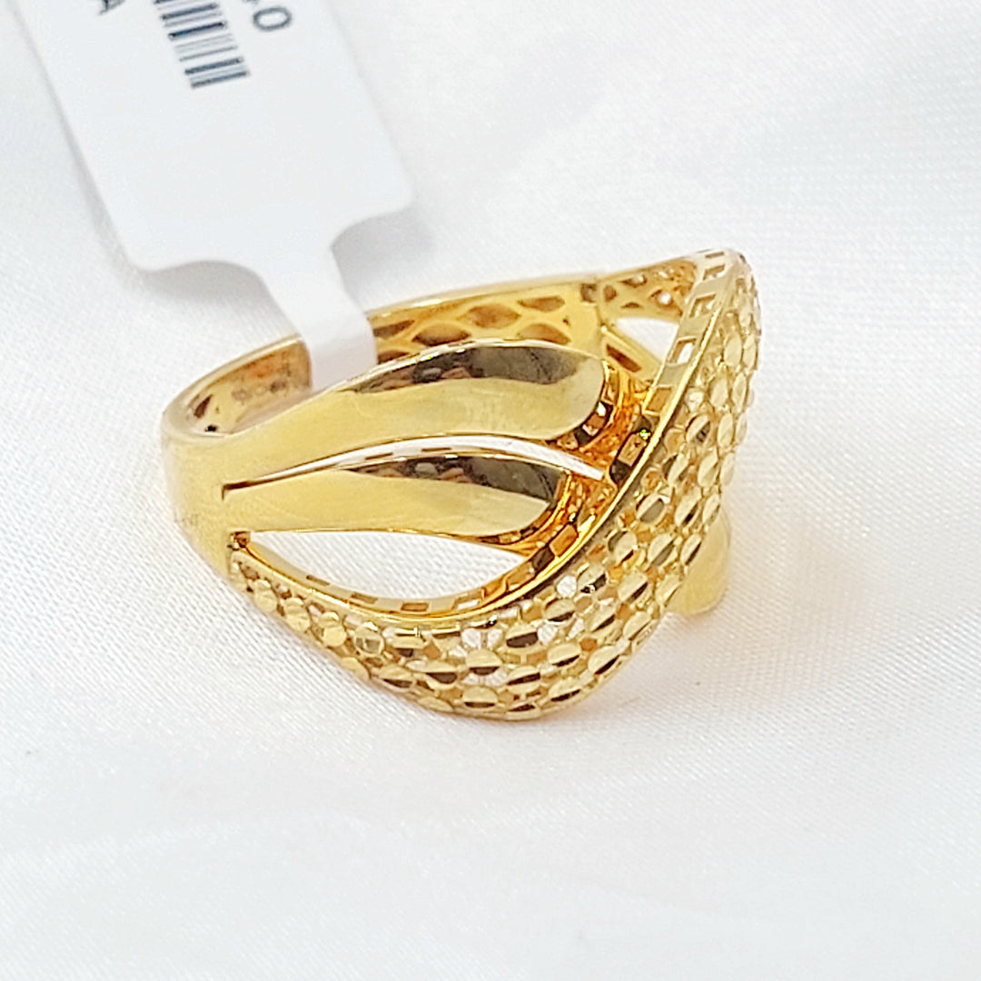 21K خاتم تركي اكسترا-مجوهرات الشيخ سعيد-Saeed Jewelry 