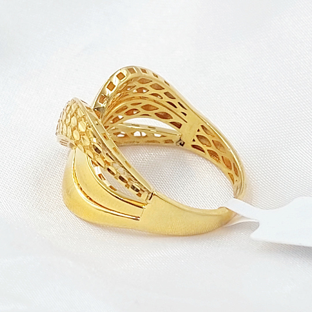 Deluxe Turkish Ring Made of 21K Gold by Saeed Jewelry 