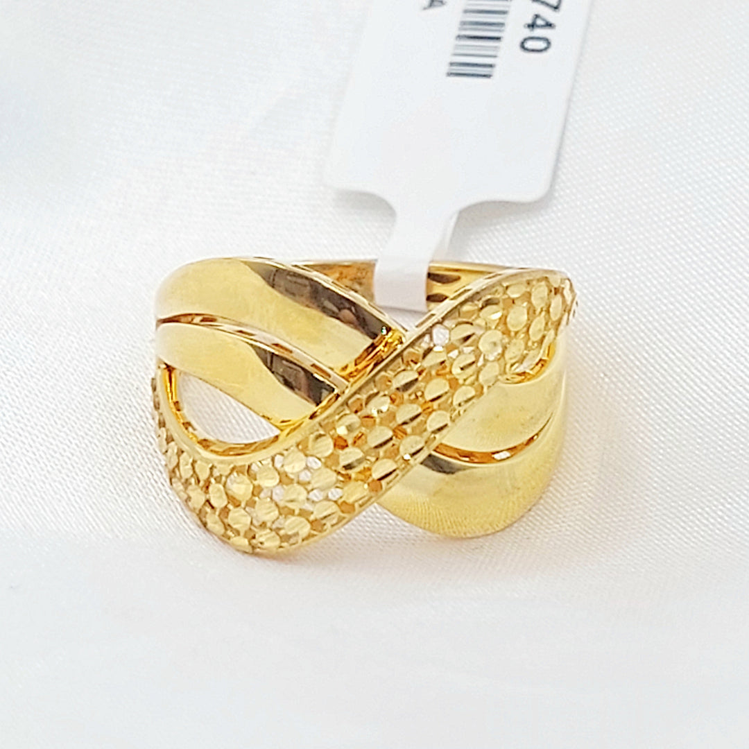 Deluxe Turkish Ring Made of 21K Gold by Saeed Jewelry 
