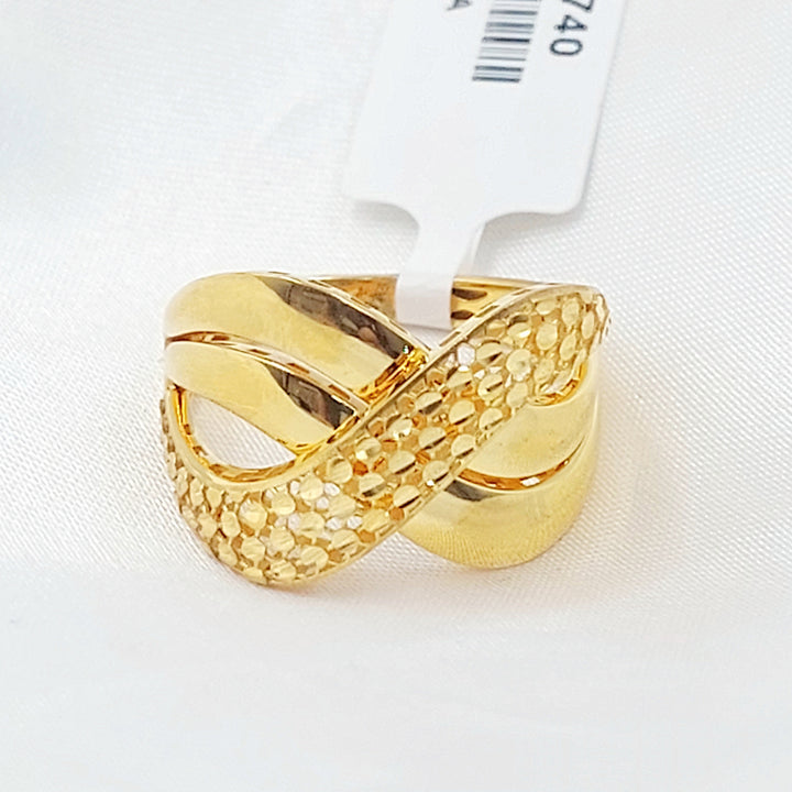 21K خاتم تركي اكسترا-مجوهرات الشيخ سعيد-Saeed Jewelry 