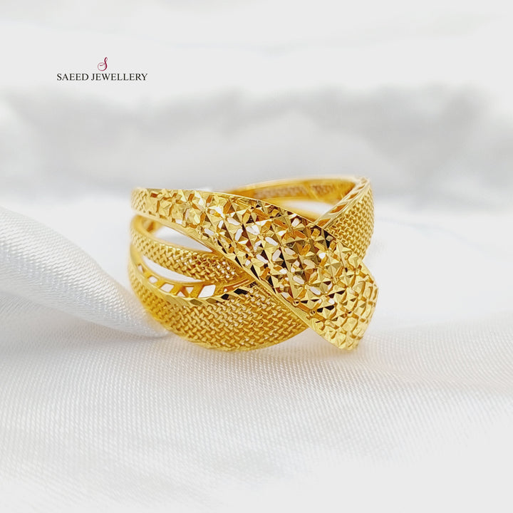 21K خاتم اكس اكسترا-مجوهرات الشيخ سعيد-Saeed Jewelry 