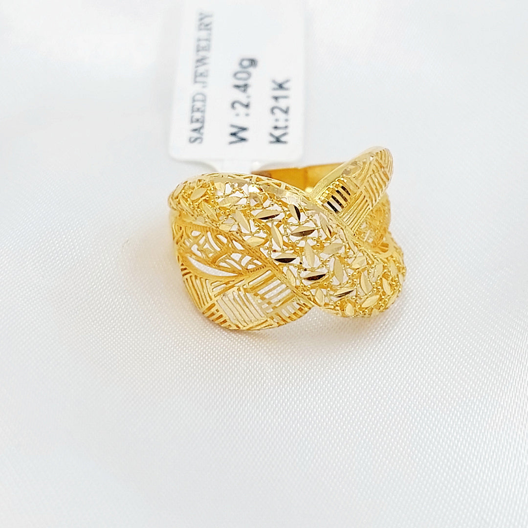 21K خاتم اكس اكسترا-مجوهرات الشيخ سعيد-Saeed Jewelry 