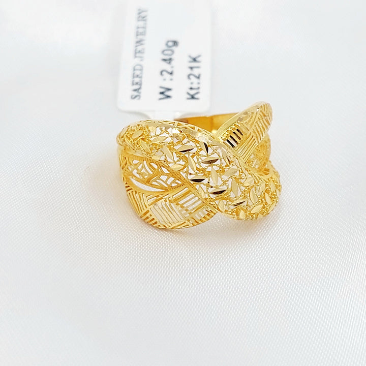 21K خاتم اكس اكسترا-مجوهرات الشيخ سعيد-Saeed Jewelry 