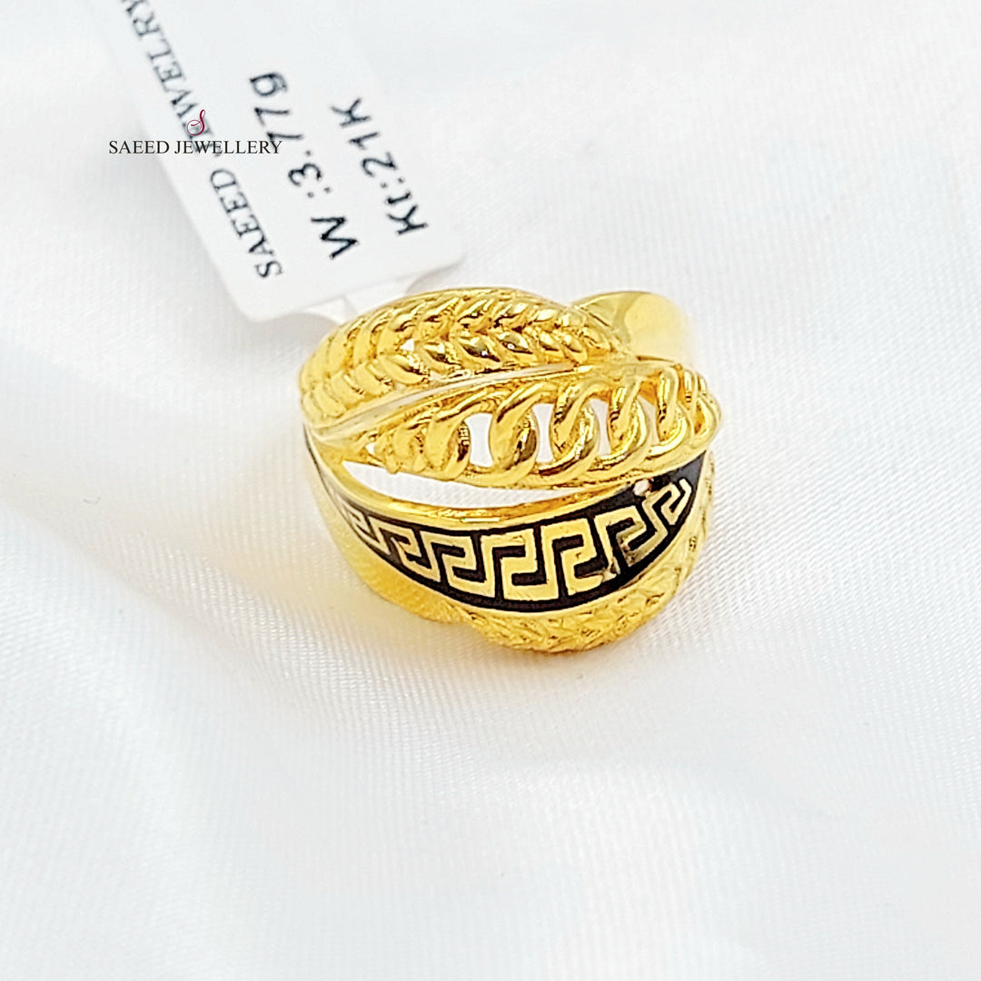 21K خاتم اكسترا مينا-مجوهرات الشيخ سعيد-Saeed Jewelry 