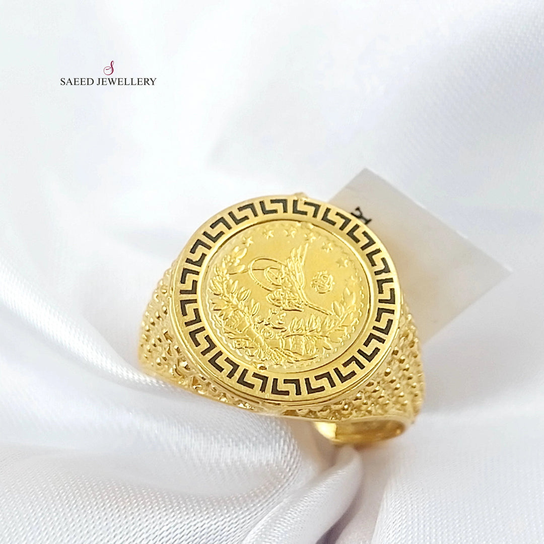 21K خاتم رشادي مينا-مجوهرات الشيخ سعيد-Saeed Jewelry 