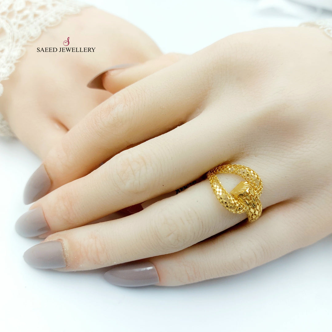 21K خاتم حزام-مجوهرات الشيخ سعيد-Saeed Jewelry 