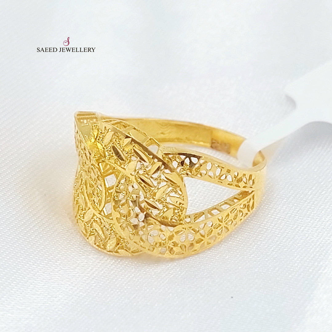 21K خاتم حزام-مجوهرات الشيخ سعيد-Saeed Jewelry 