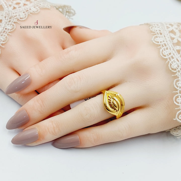 21K Gold Eye Ring by Saeed Jewelry - Image 8