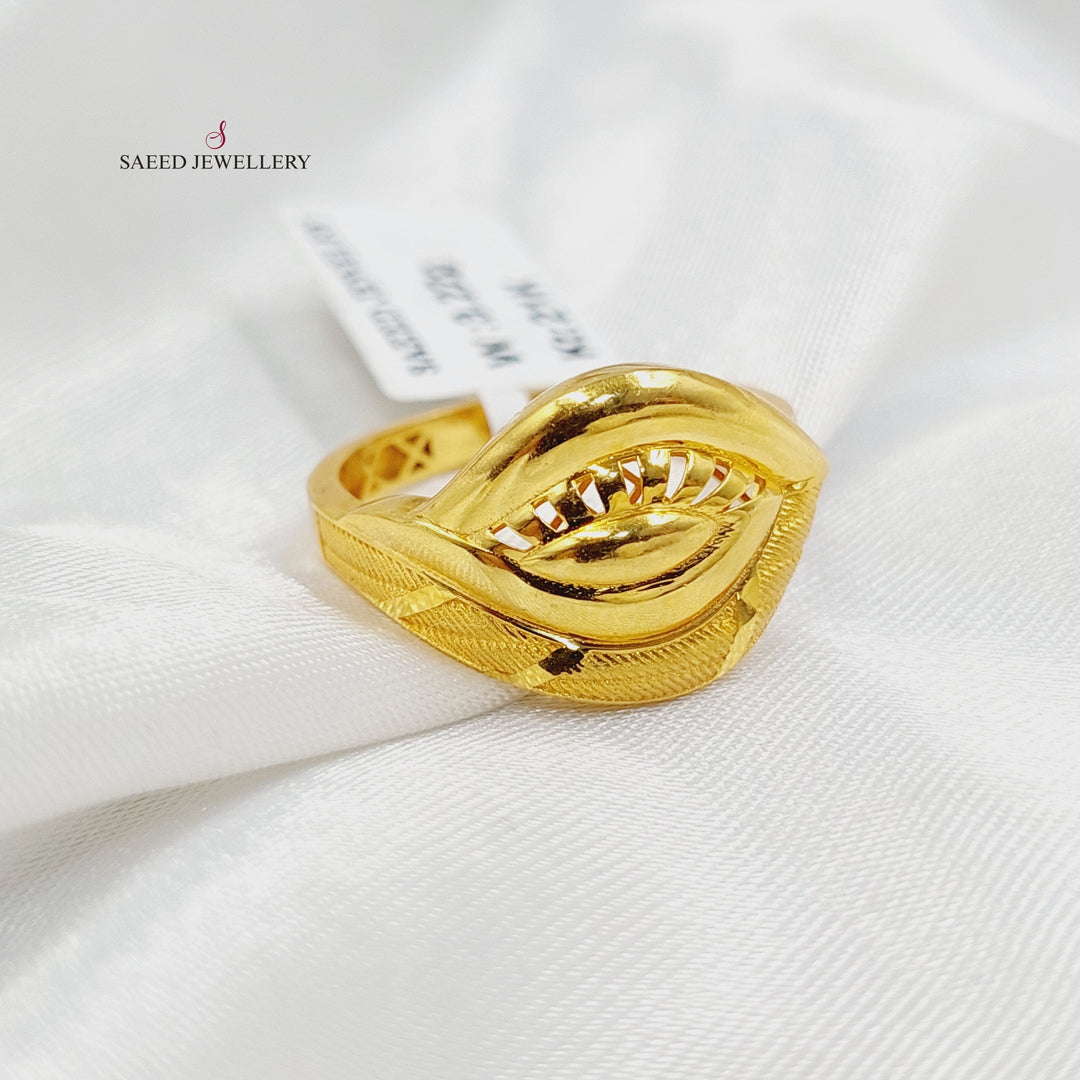 21K خاتم عين-مجوهرات الشيخ سعيد-Saeed Jewelry 