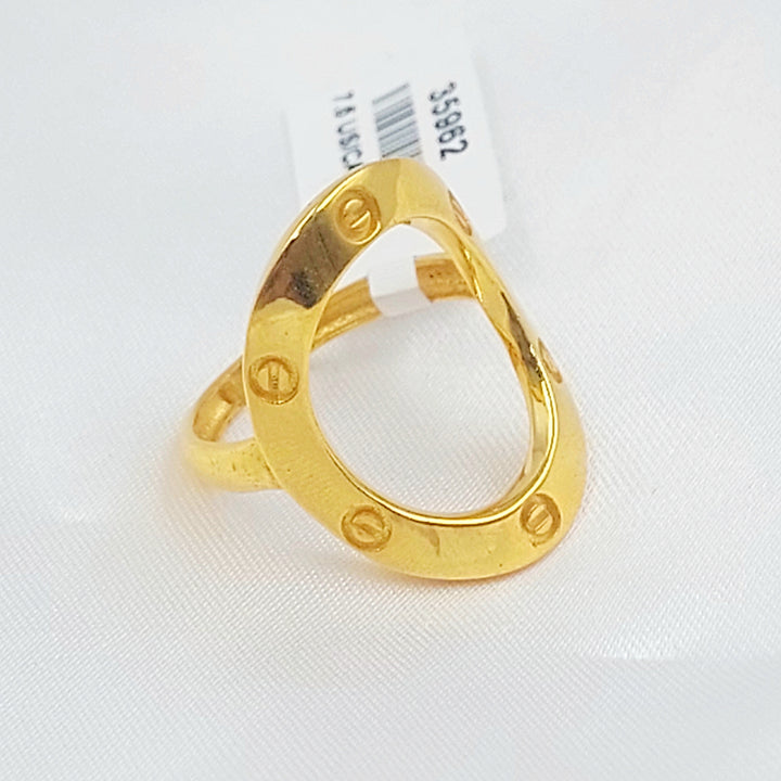 21K خاتم فيجارو-مجوهرات الشيخ سعيد-Saeed Jewelry 