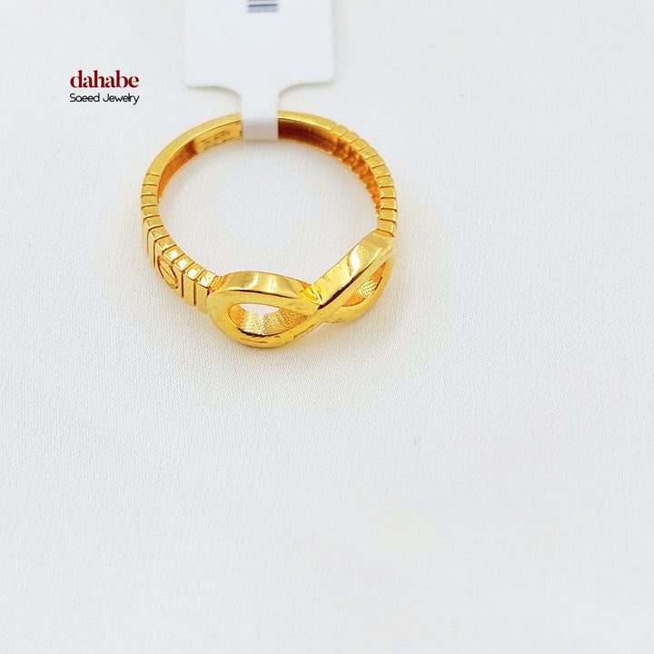 21K Gold Infinity Ring