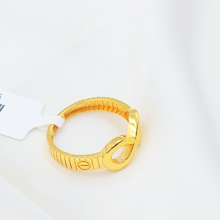 21K خاتم انفينيتي-مجوهرات الشيخ سعيد-Saeed Jewelry 