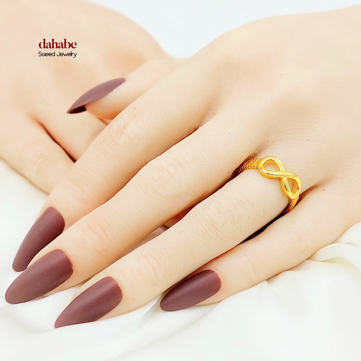 21K Gold Infinity Ring