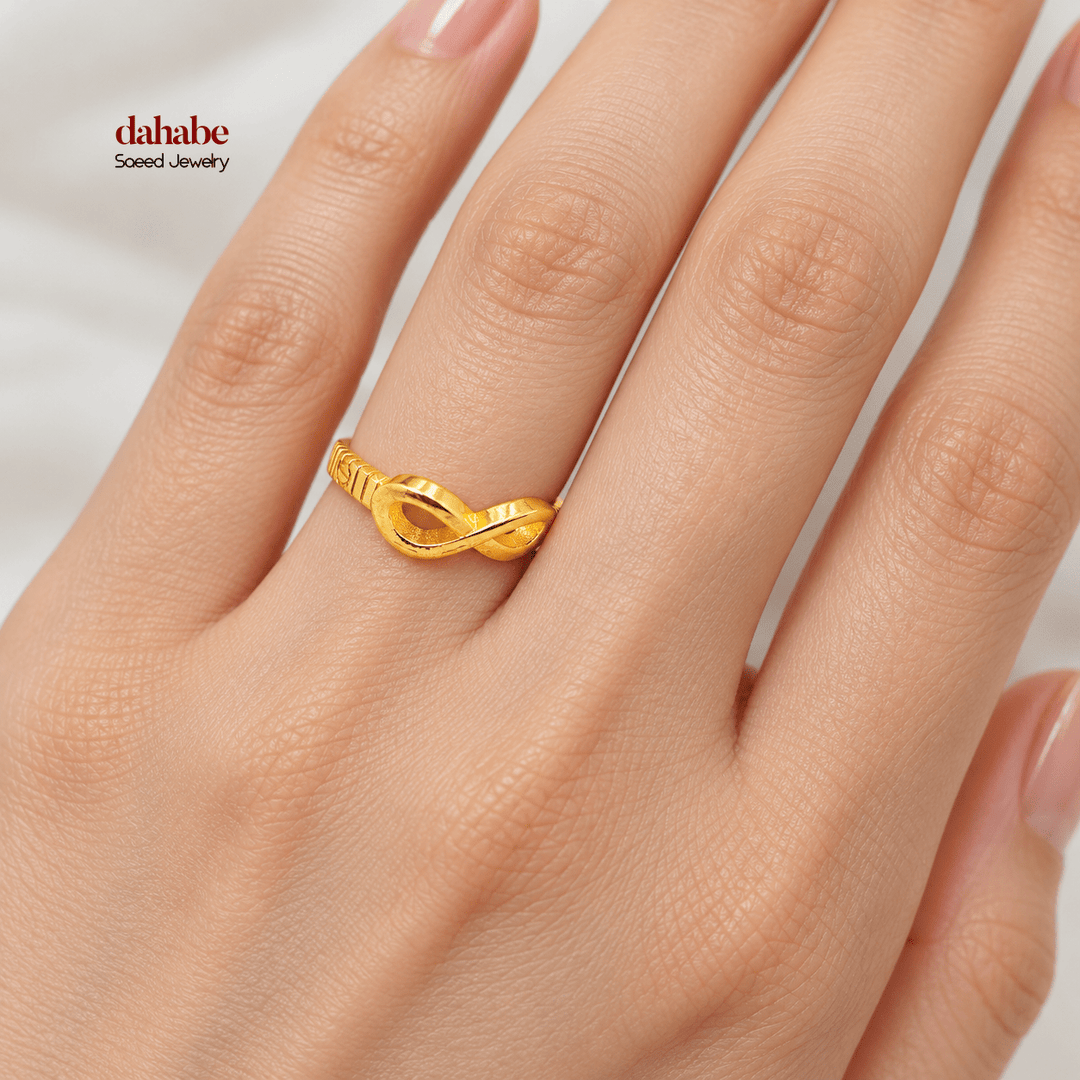 21K Gold Infinity Ring