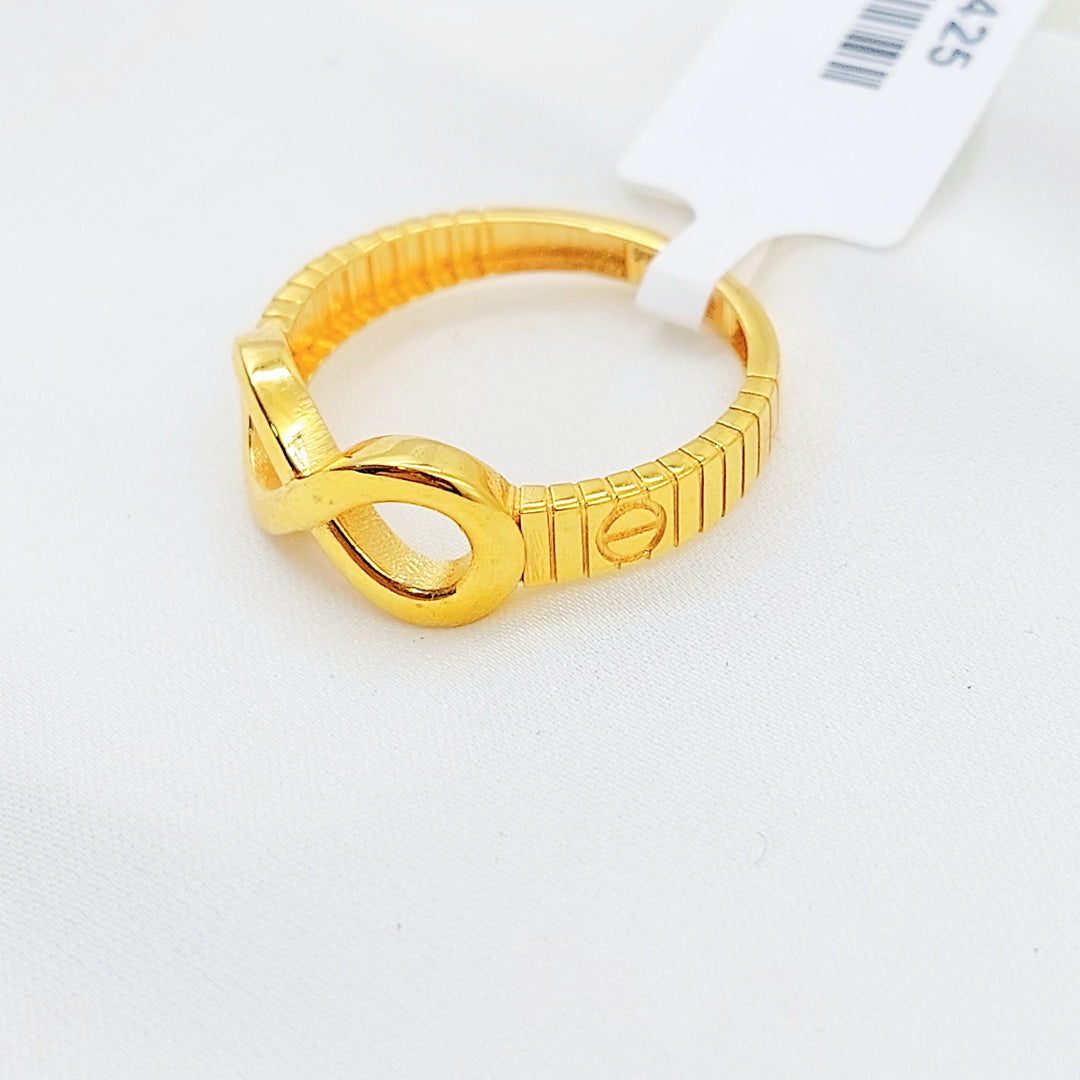 21K خاتم انفينيتي-مجوهرات الشيخ سعيد-Saeed Jewelry 