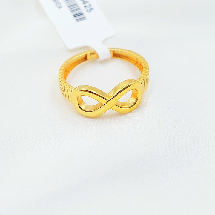 21K خاتم انفينيتي-مجوهرات الشيخ سعيد-Saeed Jewelry 