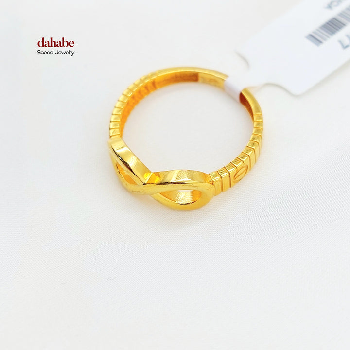 21K Gold Infinity Ring