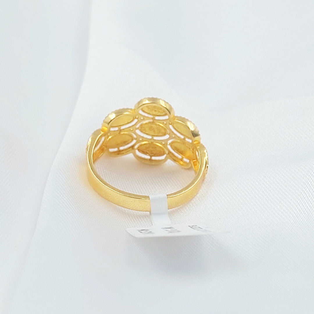 Leaf Ring Made of 21K Gold by Saeed Jewelry 