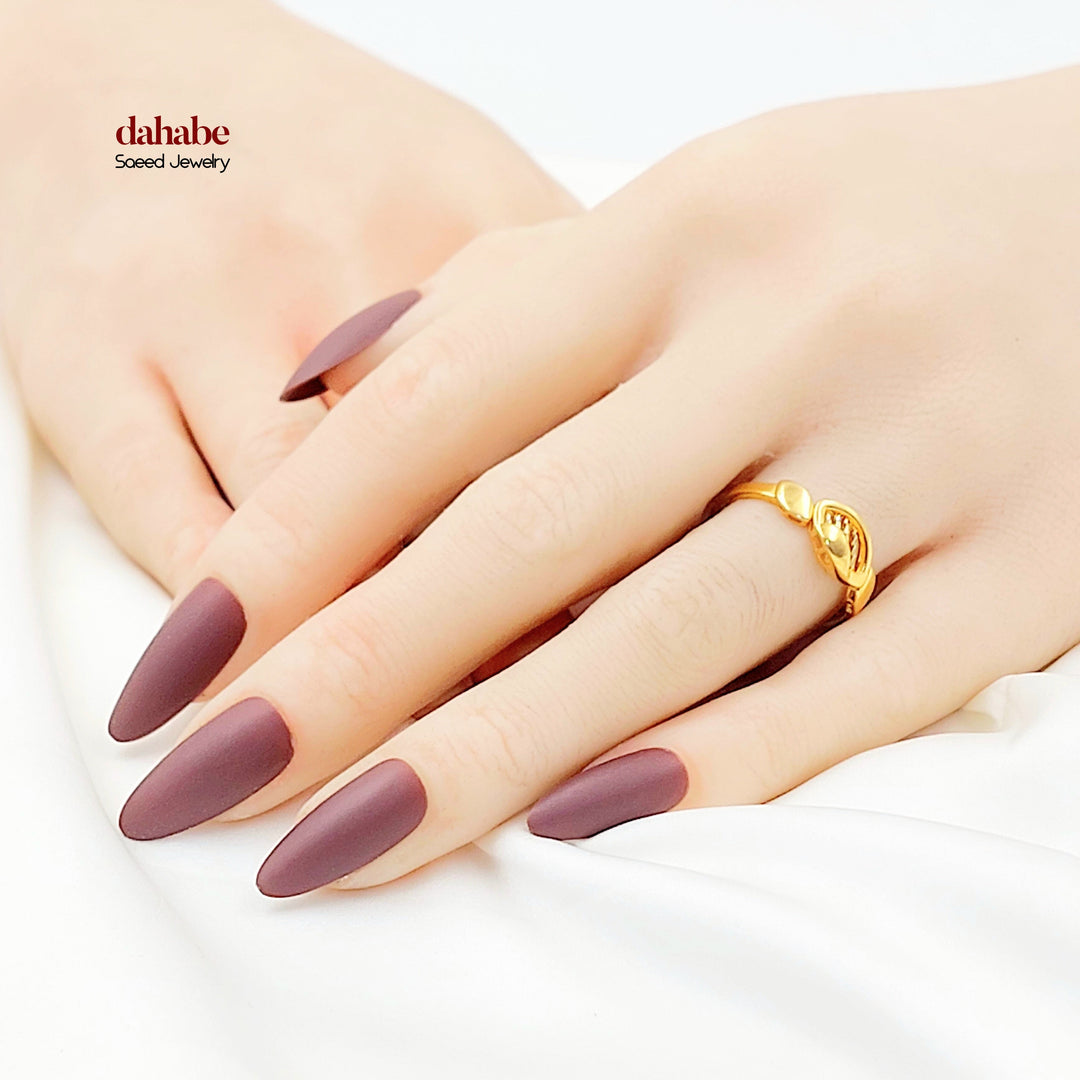 Light Deluxe Ring Made of 21K Gold by Saeed Jewelry 