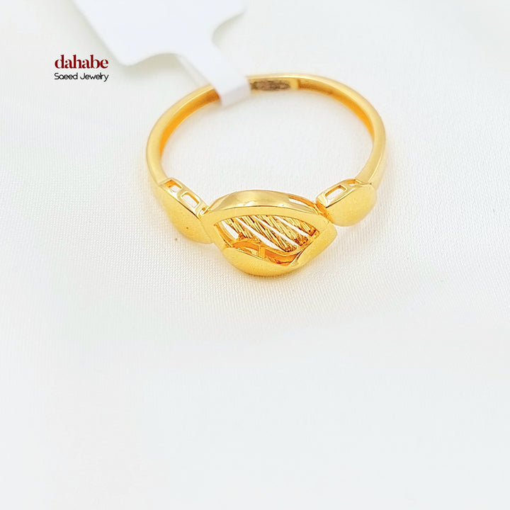 Light Deluxe Ring Made of 21K Gold by Saeed Jewelry 