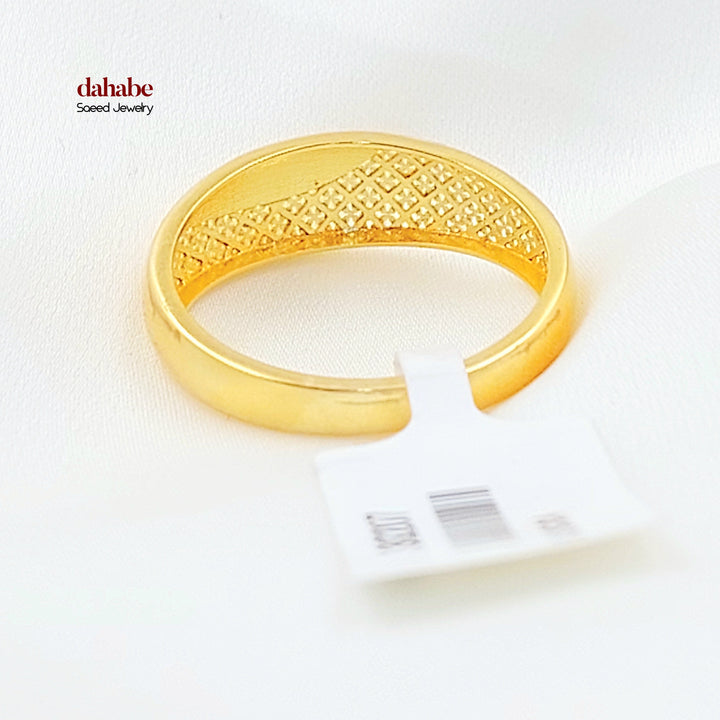 Light Plain Ring Made of 21K Gold by Saeed Jewelry 