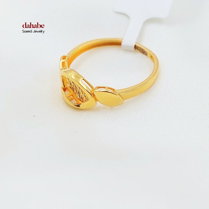 Light Deluxe Ring Made of 21K Gold by Saeed Jewelry 