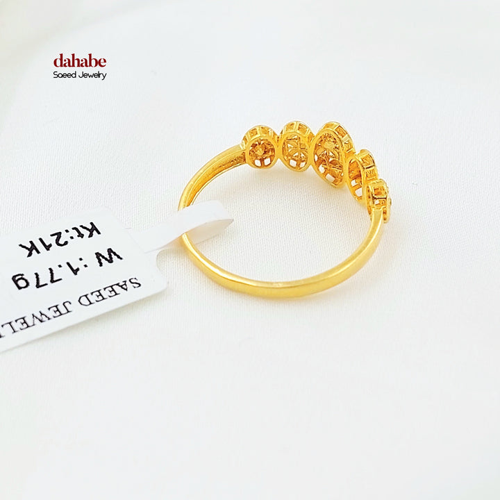 Light Deluxe Ring Made of 21K Gold by Saeed Jewelry 