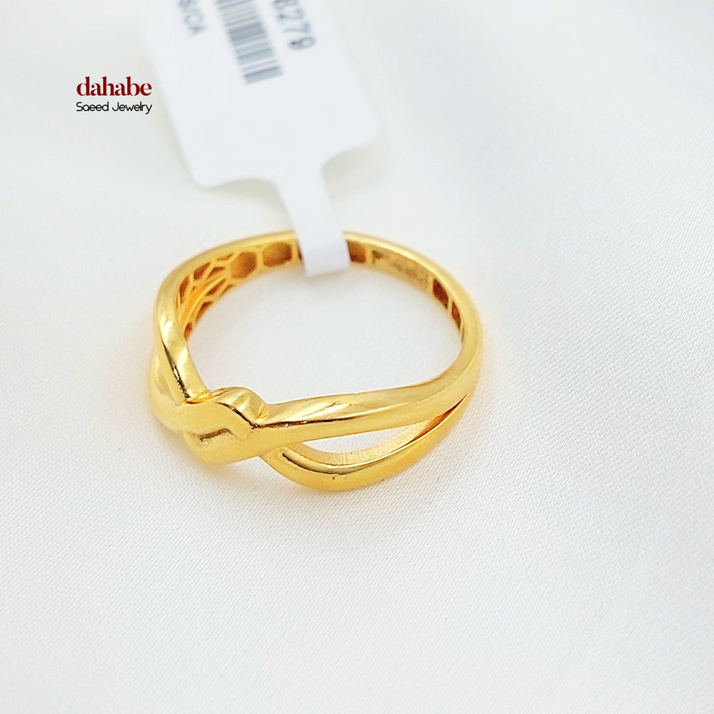 Light Deluxe Ring Made of 21K Gold by Saeed Jewelry 