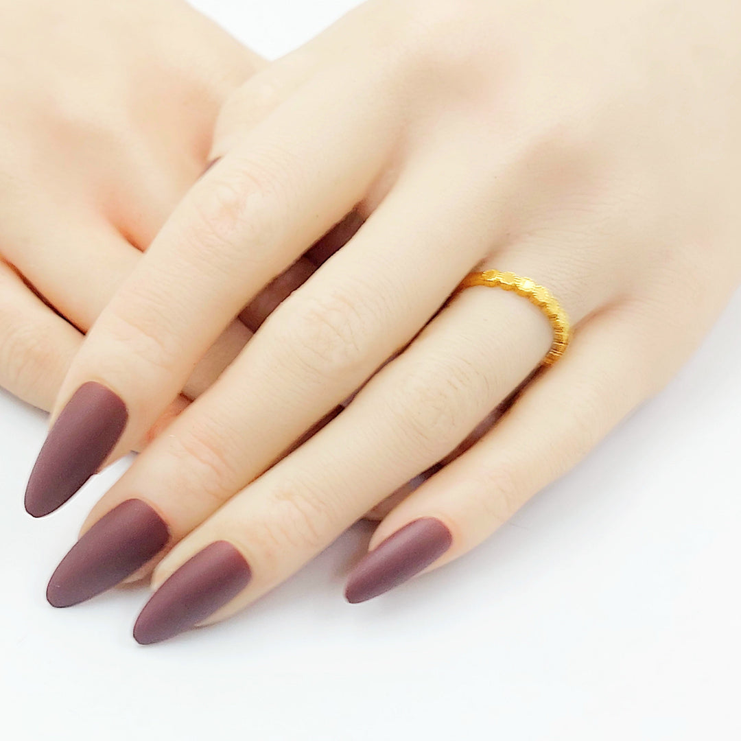 Light Deluxe Ring Made of 21K Gold by Saeed Jewelry 