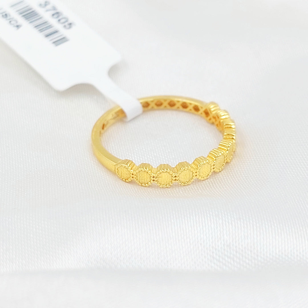 Light Deluxe Ring Made of 21K Gold by Saeed Jewelry 