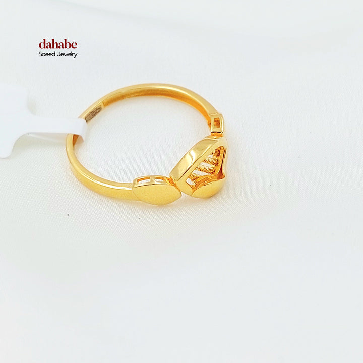 Light Deluxe Ring Made of 21K Gold by Saeed Jewelry 