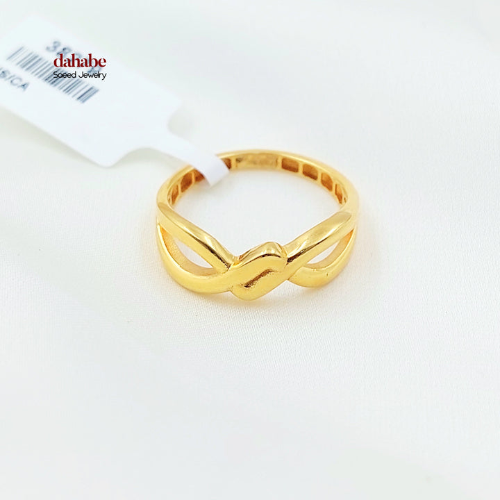 Light Deluxe Ring Made of 21K Gold by Saeed Jewelry 