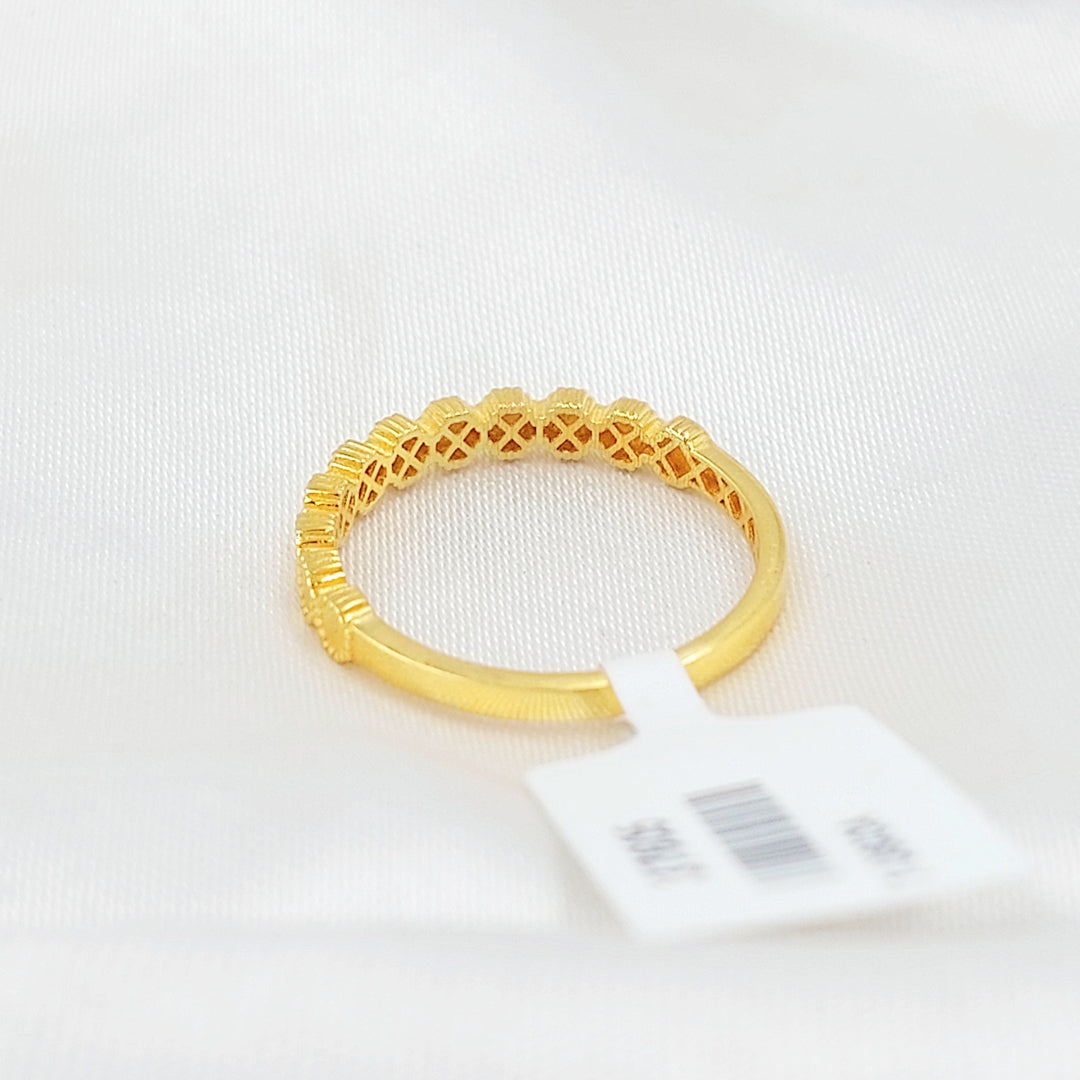 Light Deluxe Ring Made of 21K Gold by Saeed Jewelry 