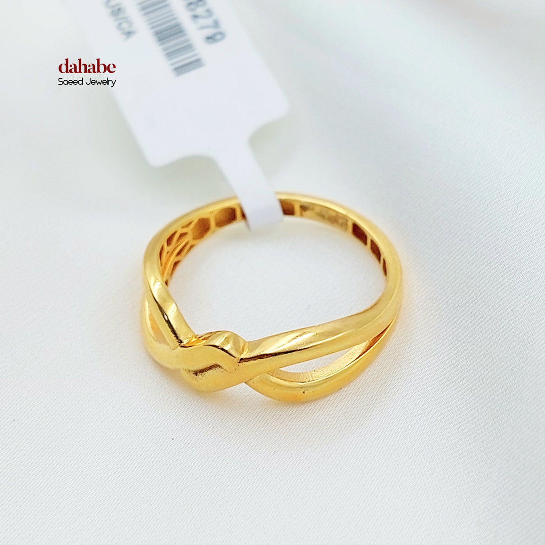 Light Deluxe Ring Made of 21K Gold by Saeed Jewelry 