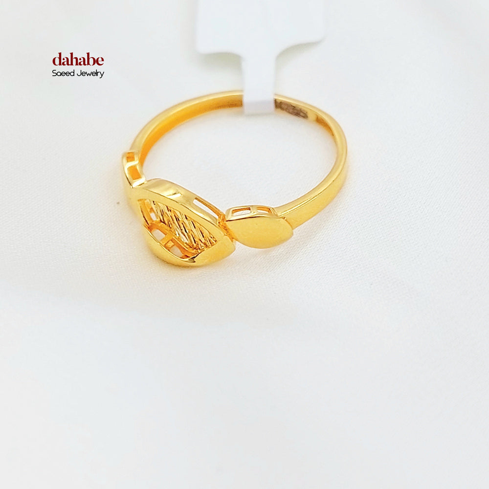 Light Deluxe Ring Made of 21K Gold by Saeed Jewelry 