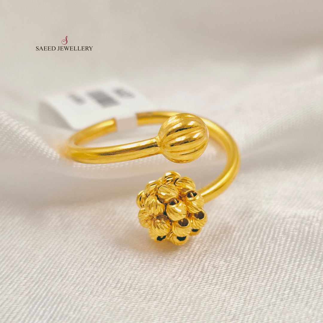 Light Balls Ring Made of 21K Gold by Saeed Jewelry 