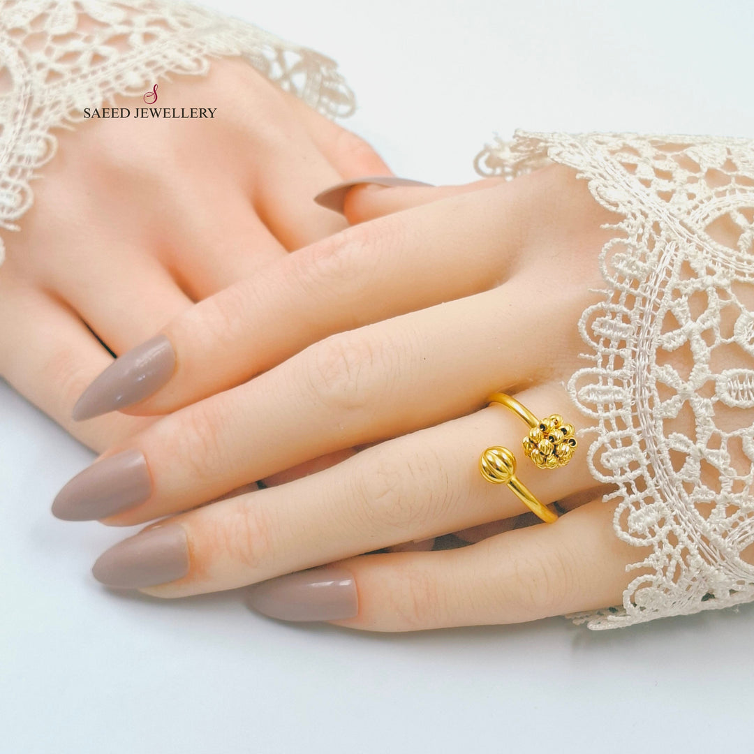 Light Balls Ring Made of 21K Gold by Saeed Jewelry 