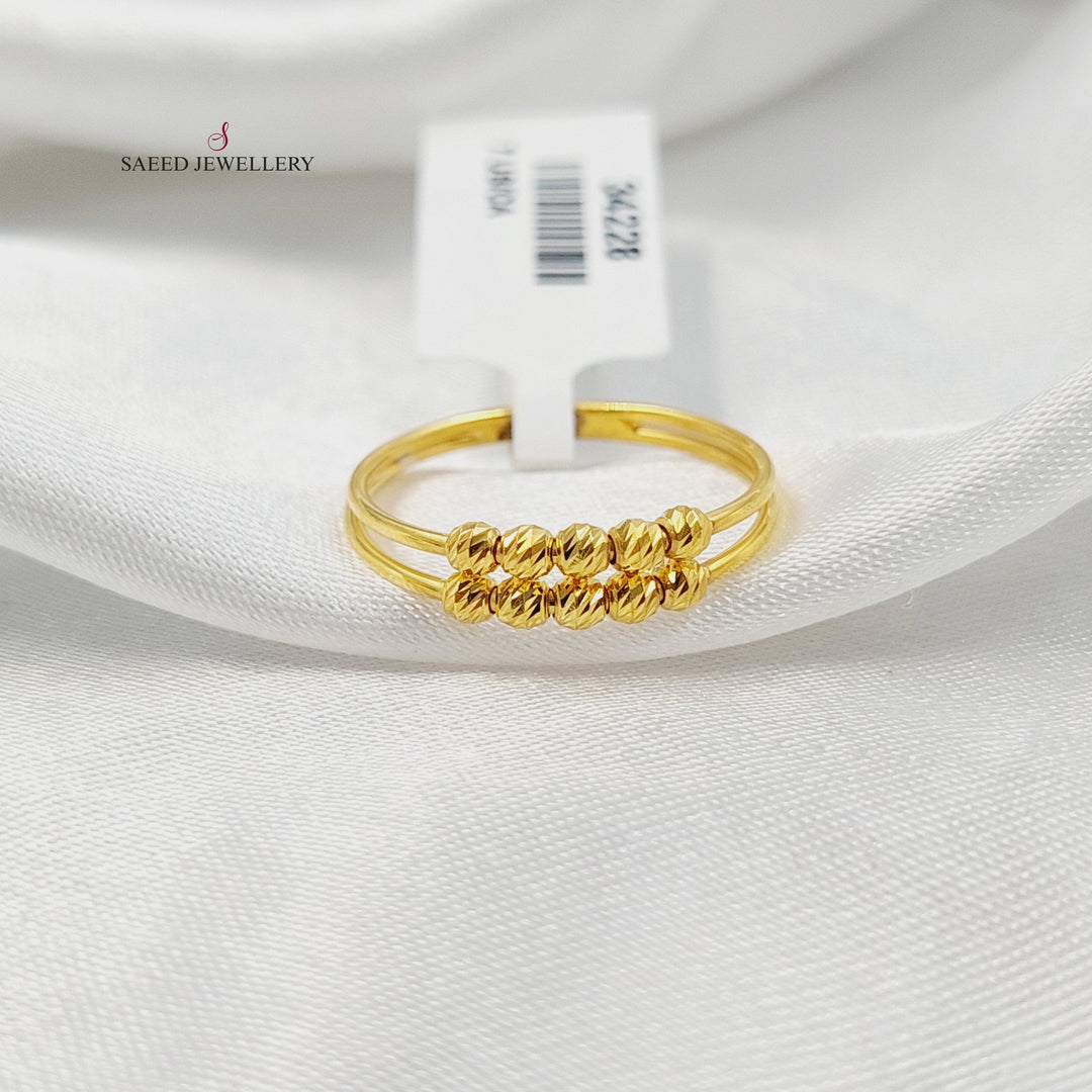 Light Balls Ring Made of 21K Gold by Saeed Jewelry 