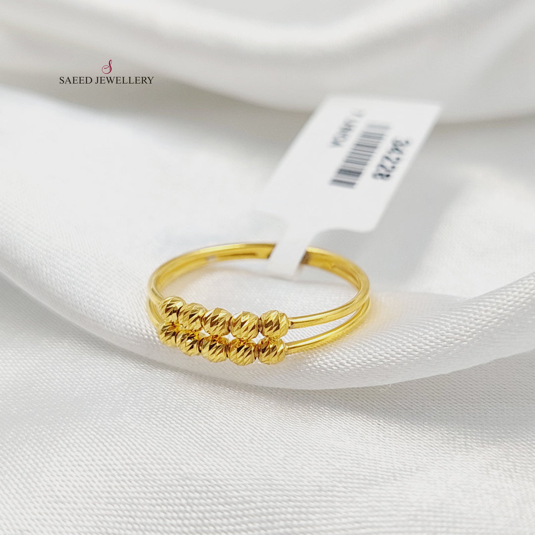 Light Balls Ring Made of 21K Gold by Saeed Jewelry 