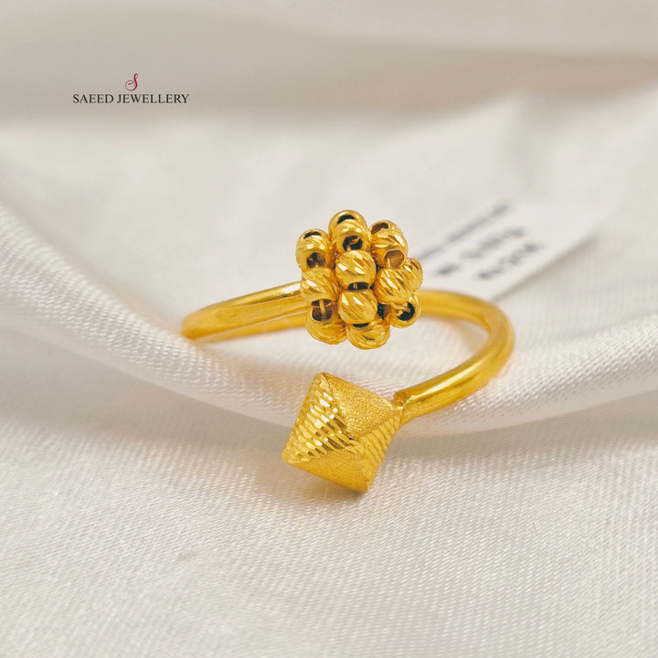 Light Balls Ring Made of 21K Gold by Saeed Jewelry 