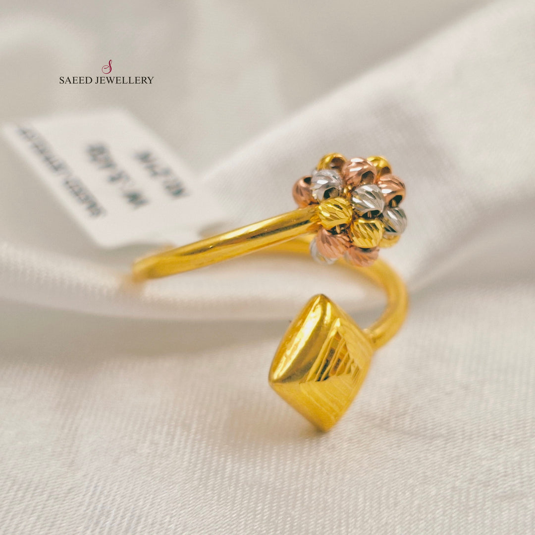 Light Balls Ring Made of 21K Gold by Saeed Jewelry 