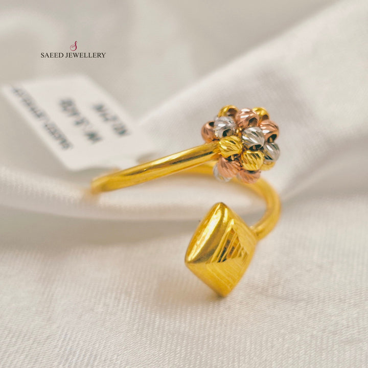 Light Balls Ring Made of 21K Gold by Saeed Jewelry 
