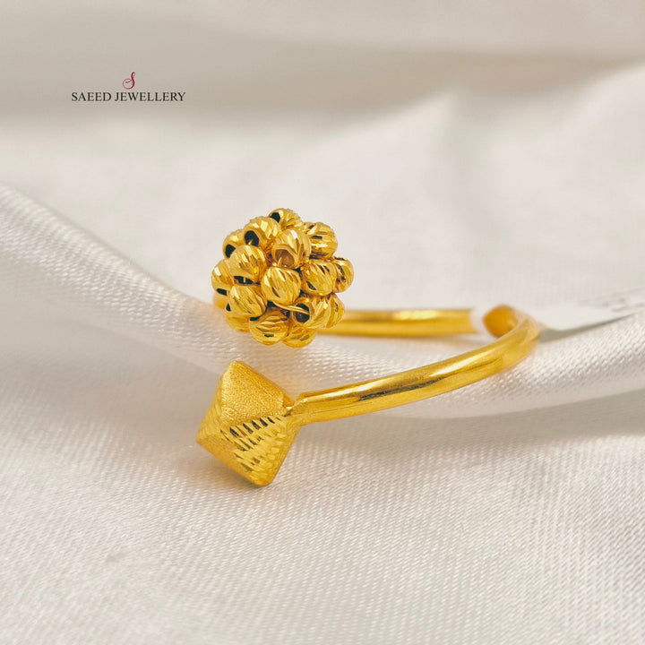 Light Balls Ring Made of 21K Gold by Saeed Jewelry 