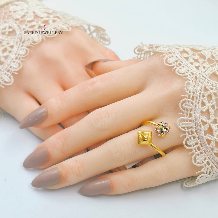 Light Balls Ring Made of 21K Gold by Saeed Jewelry 