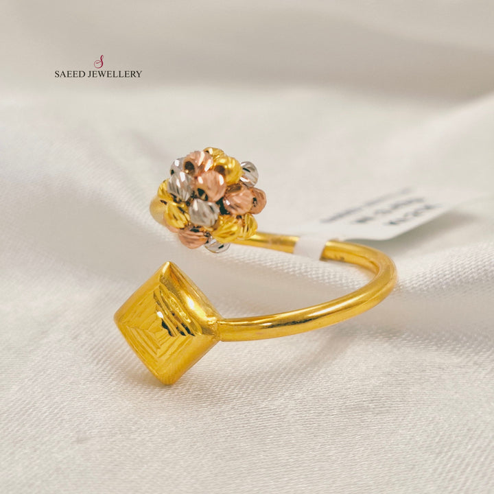 Light Balls Ring Made of 21K Gold by Saeed Jewelry 