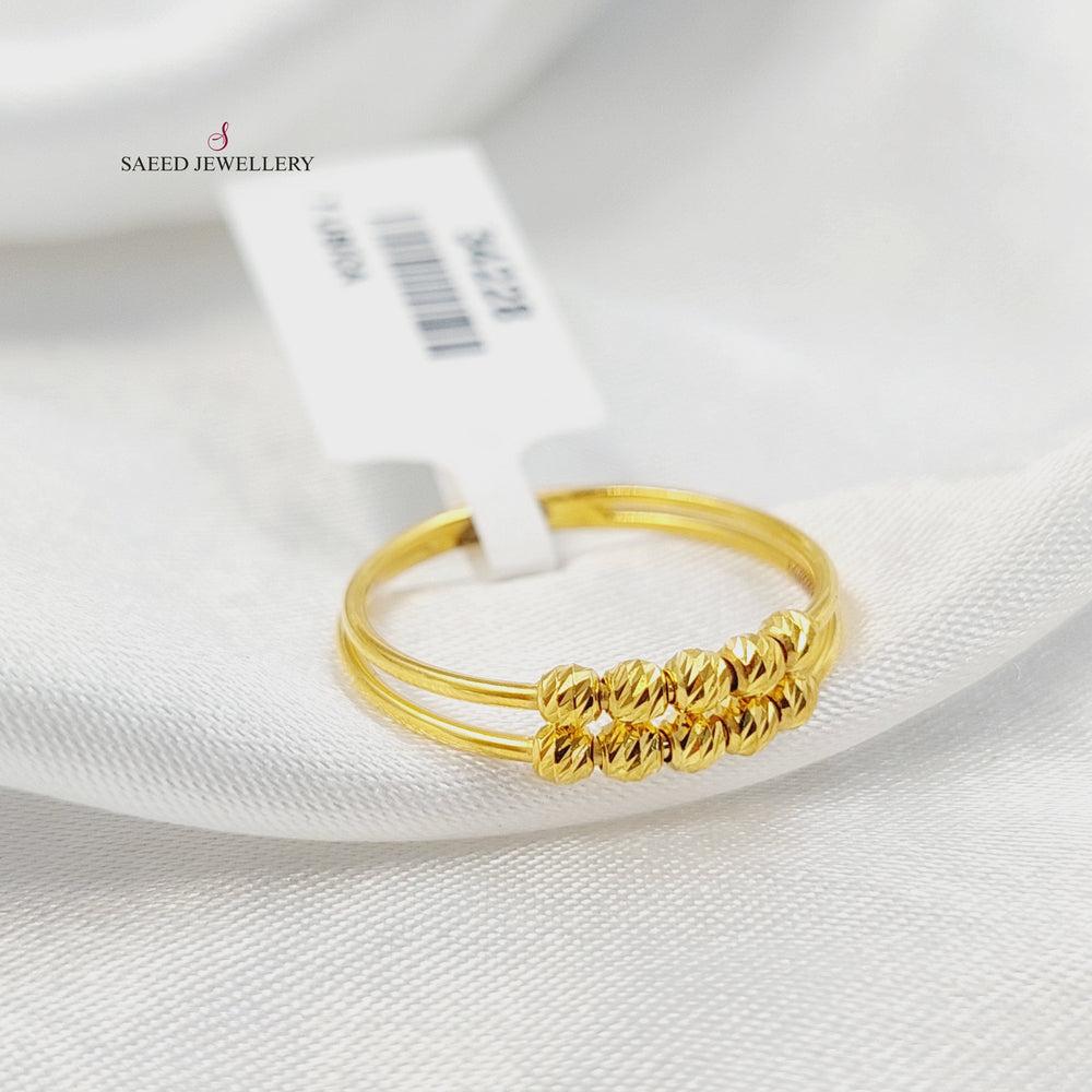 Light Balls Ring Made of 21K Gold by Saeed Jewelry 