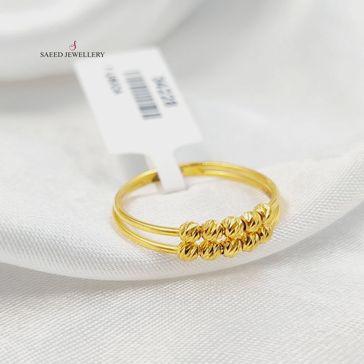 Light Balls Ring Made of 21K Gold by Saeed Jewelry 