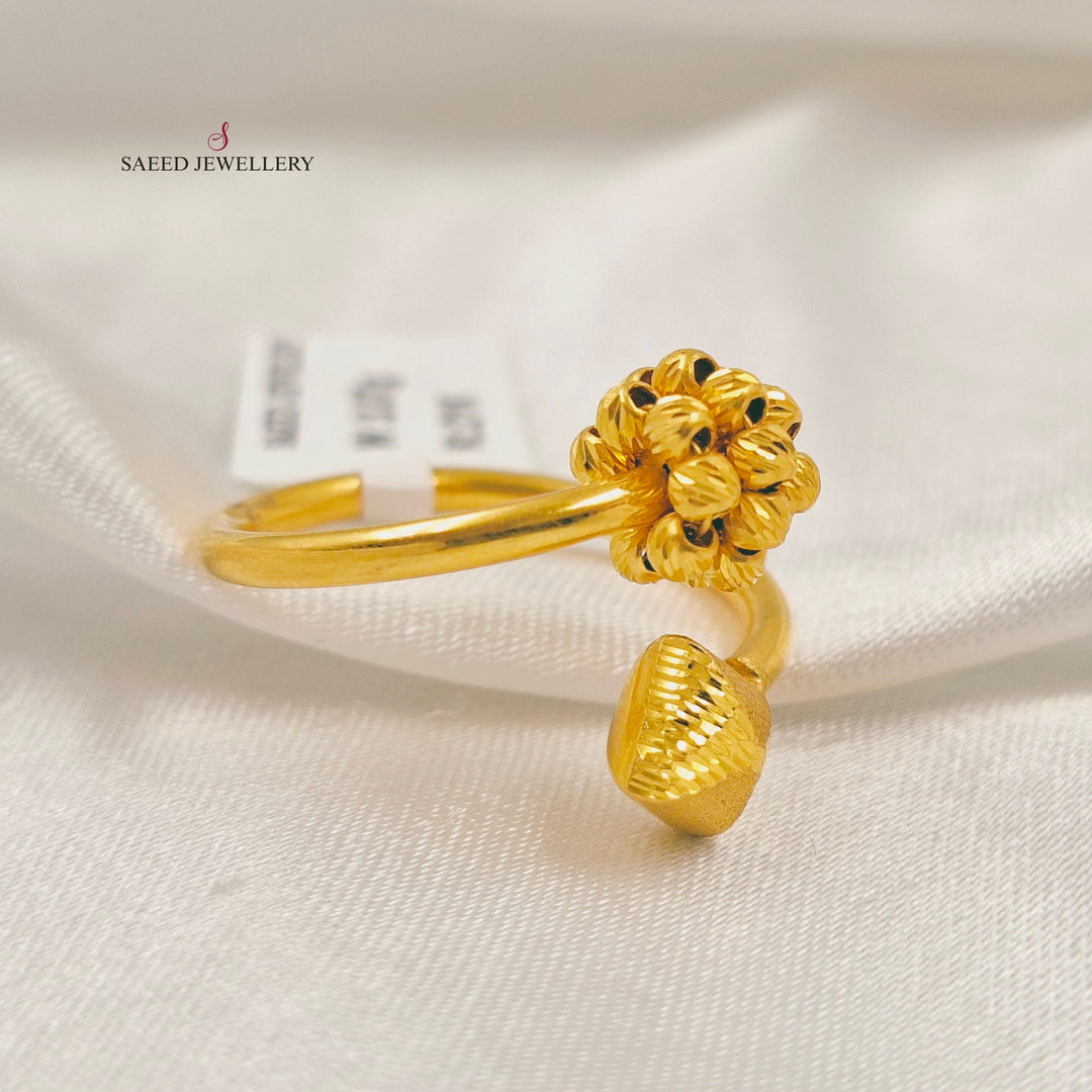 Light Balls Ring Made of 21K Gold by Saeed Jewelry 